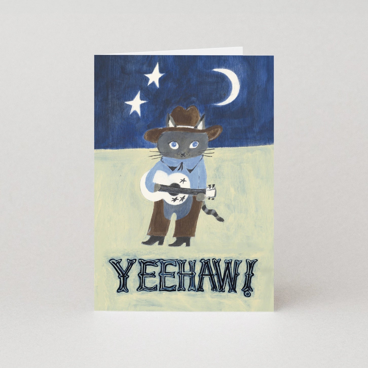 Yeehaw Cowboy Kitten Card By Penny Black