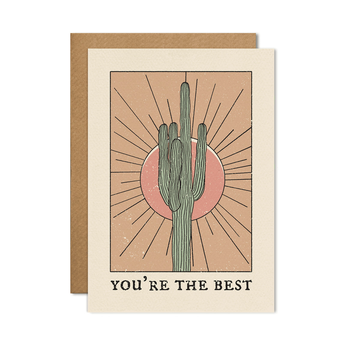You're The Best Desert Sun Card