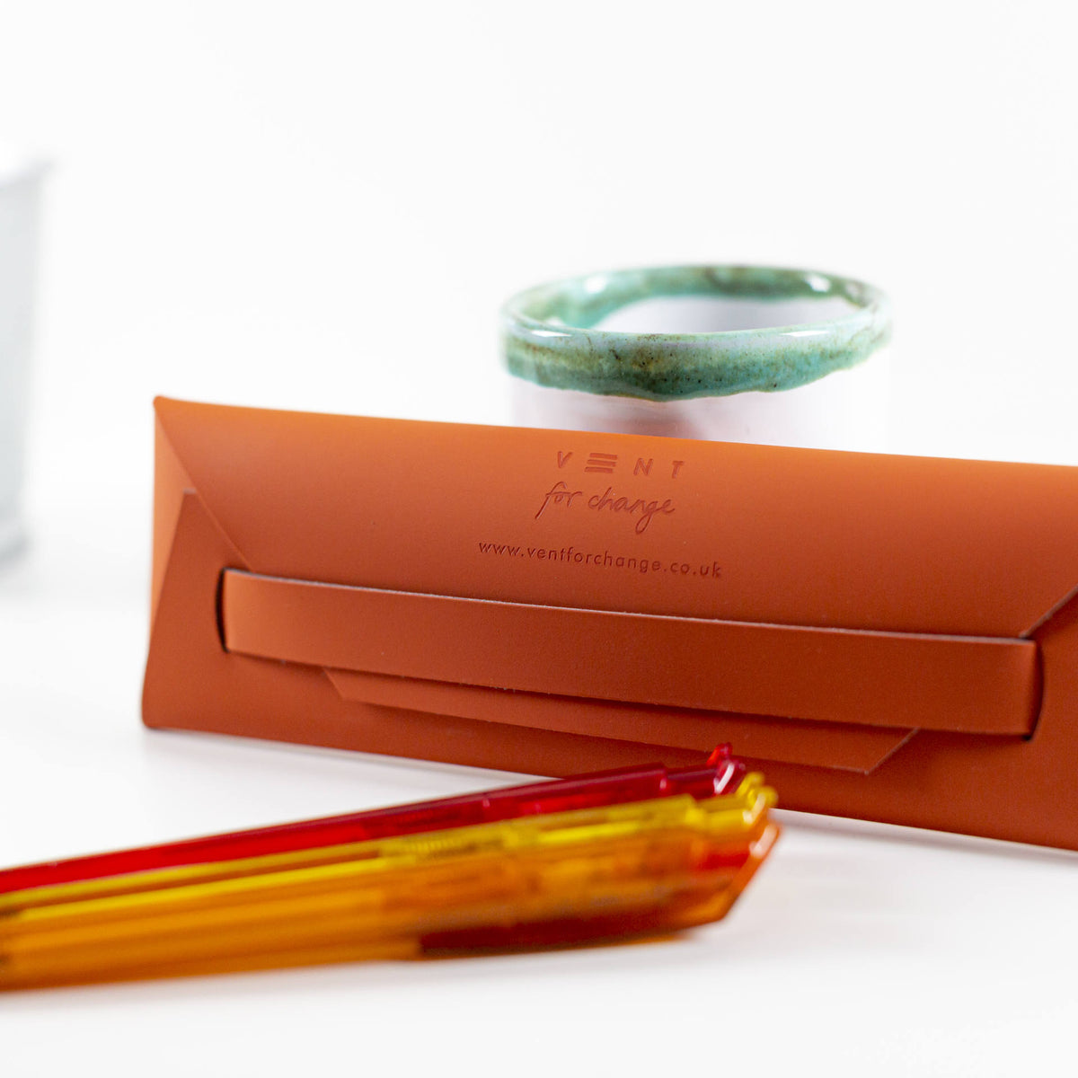 Make a Mark Recycled Pen & Pencil Pouch - back view