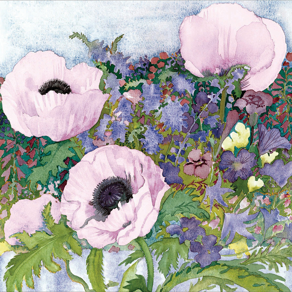 Pink Papava Floral Art Card by penny black