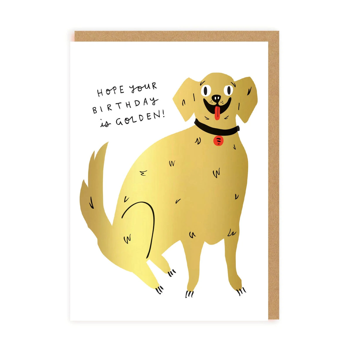 Hope Your Birthday is Golden Retriever Card