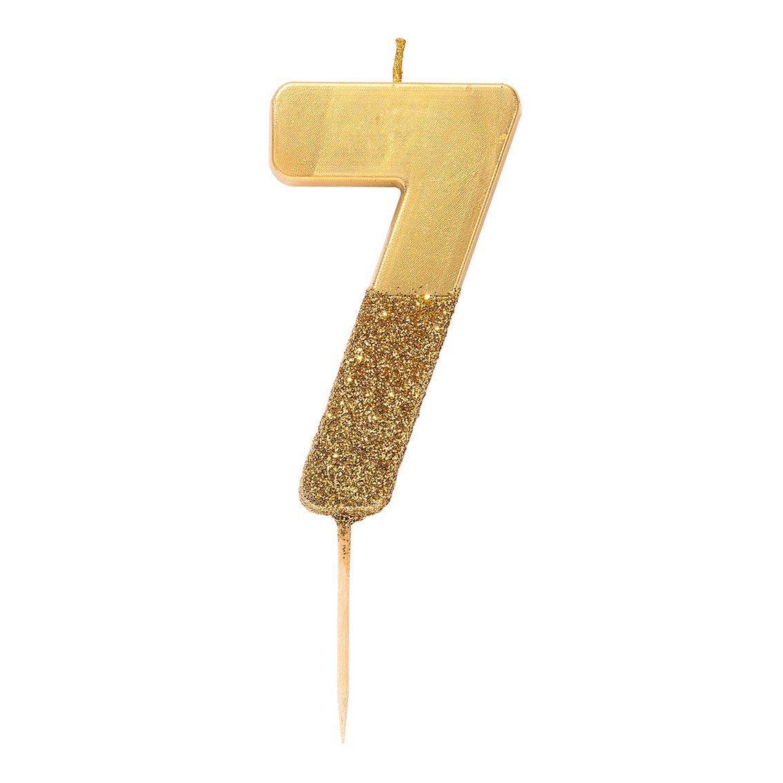 Gold Glitter Number Candle - Penny Black