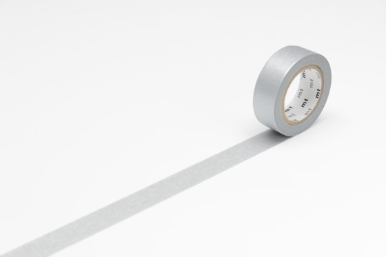 mt Washi Tape - 1P Basic - Silver By Penny Black