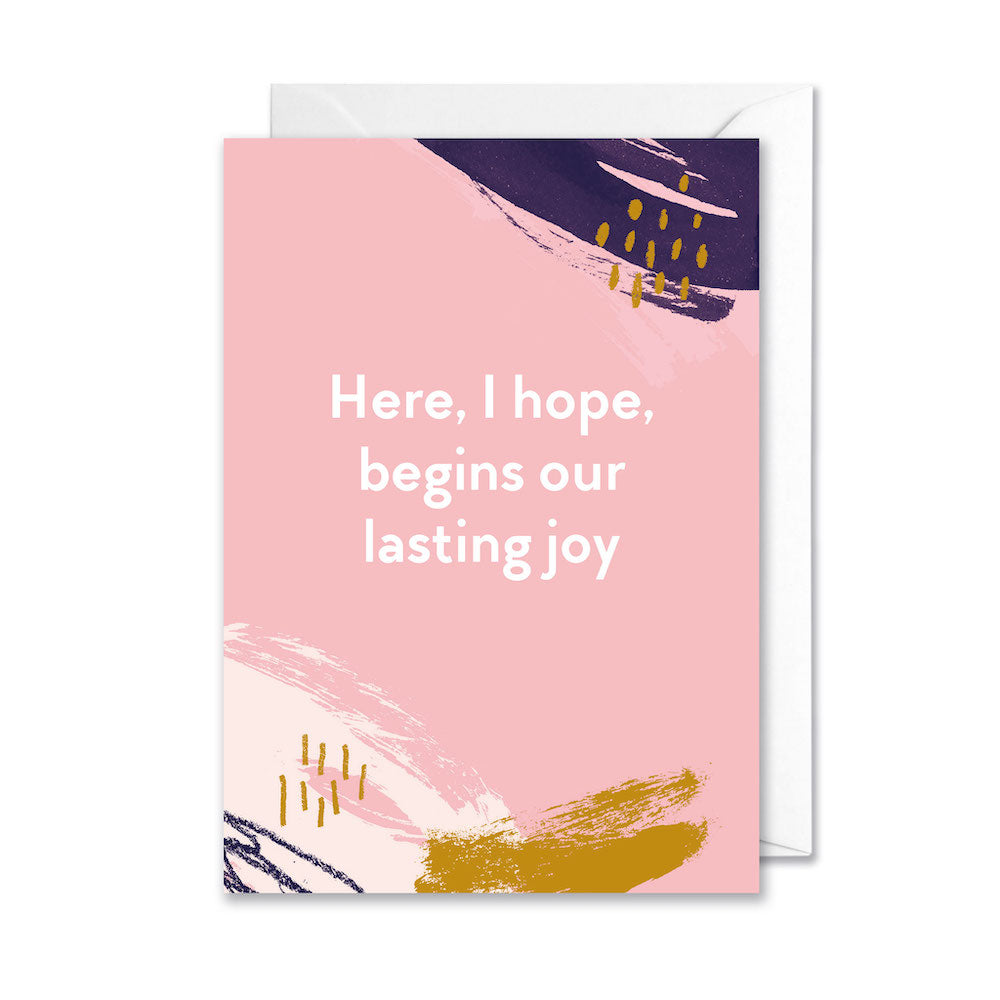 Lasting Joy Shakespeare Wedding card