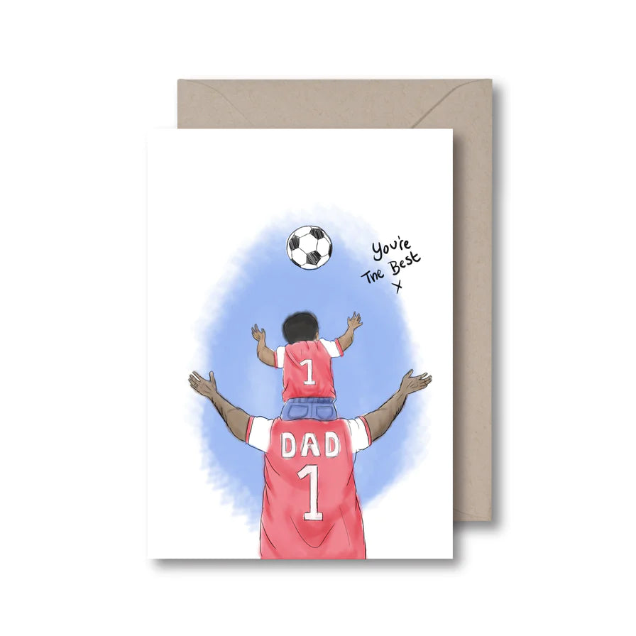 You're the Best Dad Shoulders Football Card
