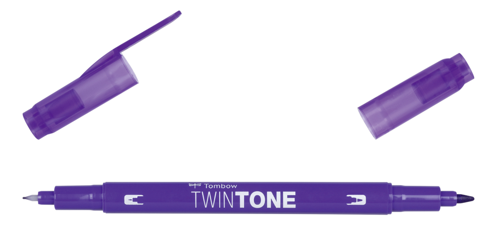 Tombow Twin Tone Dual Tip Marker Pen - Penny Black