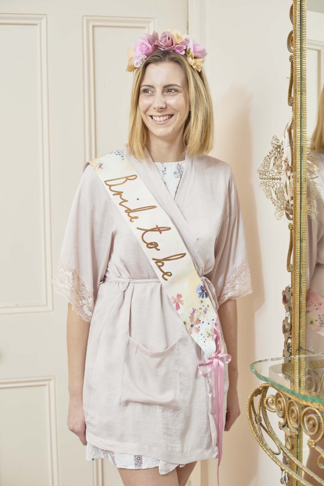 Bride To Be Party Sash - Penny Black