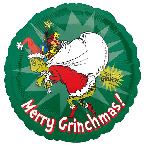 Merry Grinchmas! 18" Christmas Foil Balloon