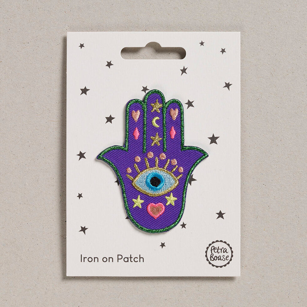 Colourful Iron on Patch - Mystic Lucky Hand
