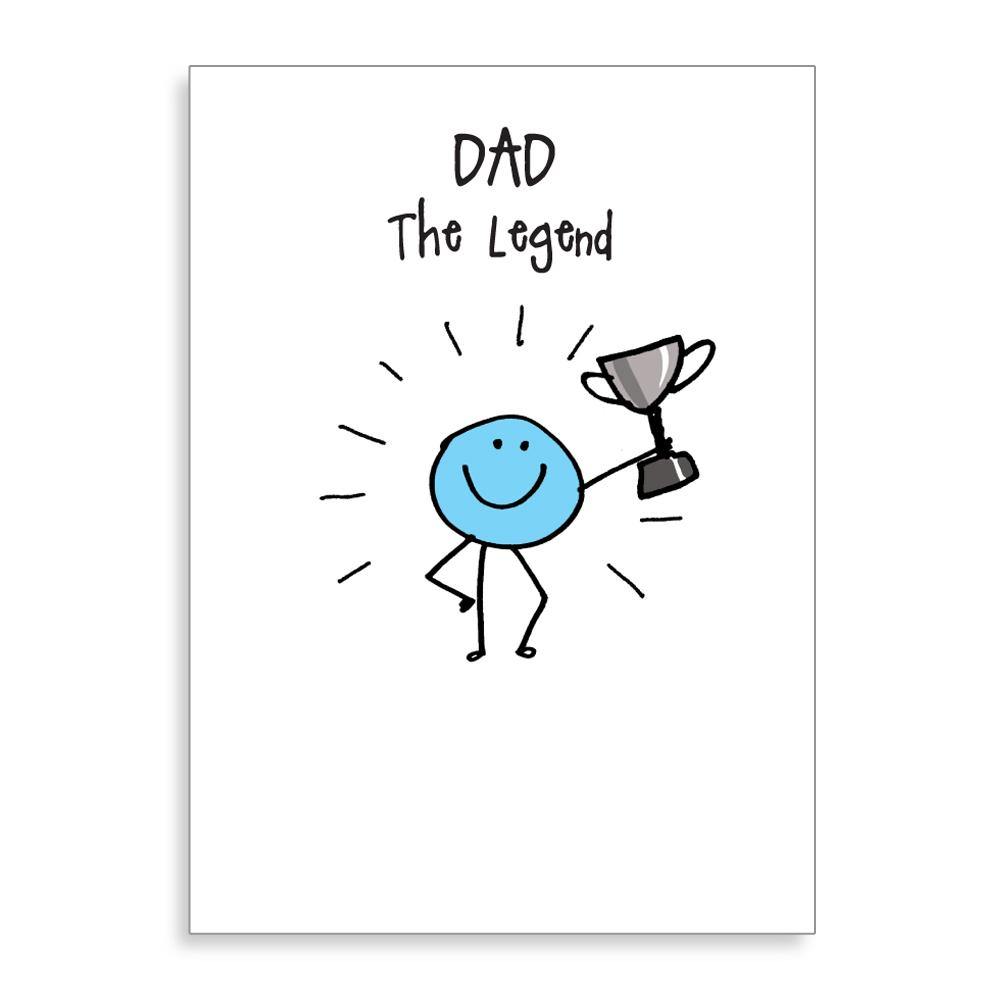 Dad The Legend Fathers Day Card - Penny Black
