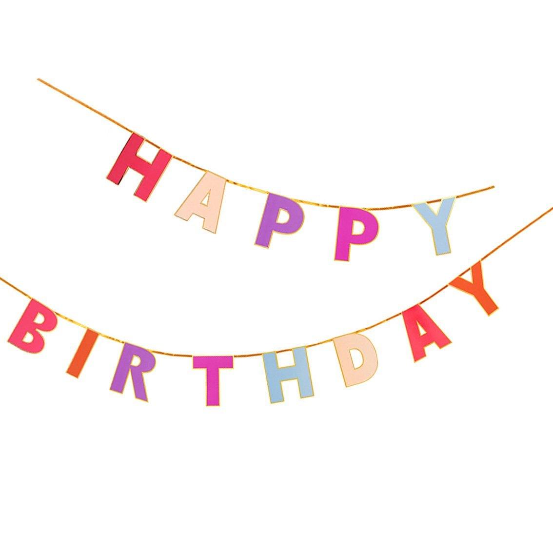 Rose Happy Birthday Garland - Penny Black