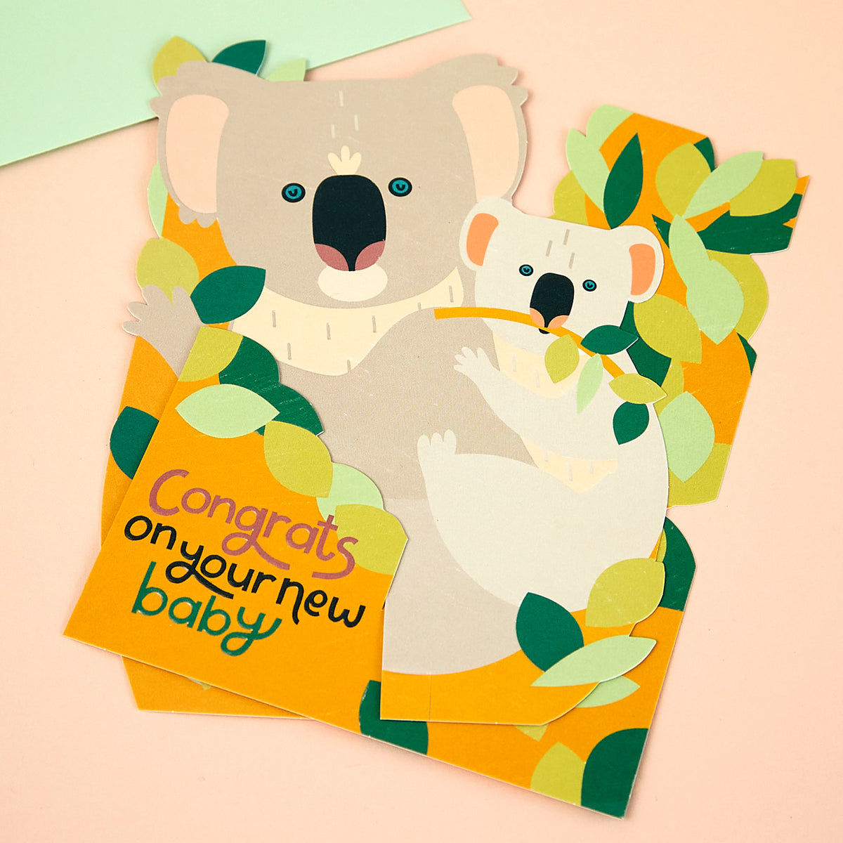 3D Fold-out Koala and Joey New Baby Card