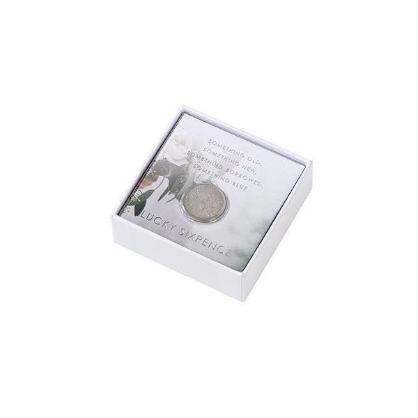 Modern Romance Lucky Wedding Sixpence - Penny Black