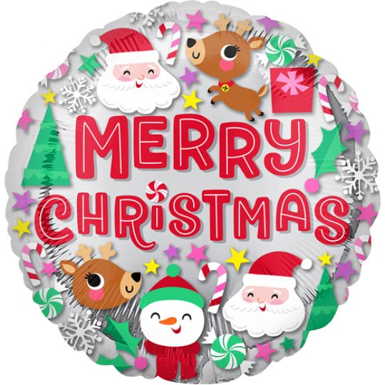 Christmas Buddies 18" Foil Balloon