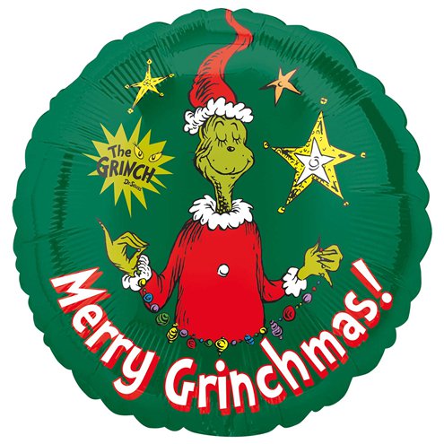 Merry Grinchmas! 18" Christmas Foil Balloon