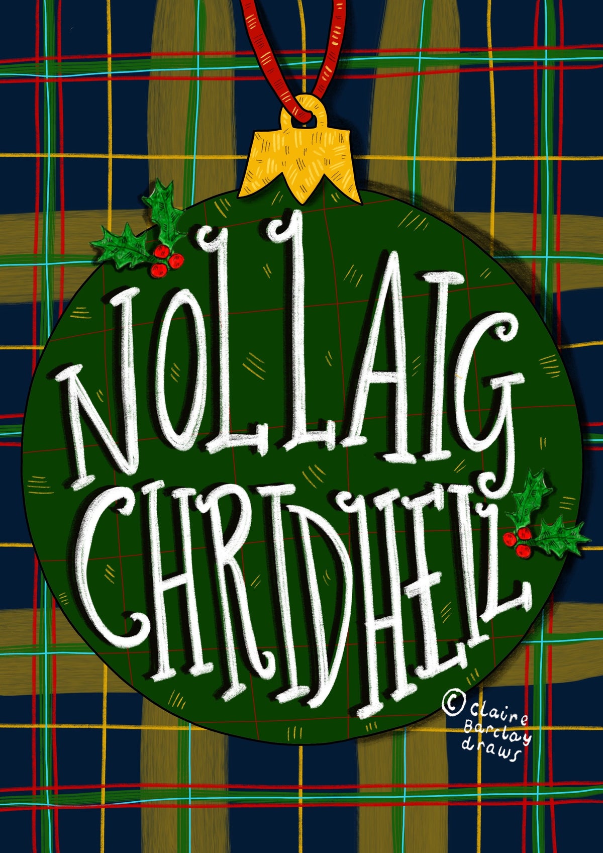 Nollaig Chridheil Scottish Gaelic Christmas Card